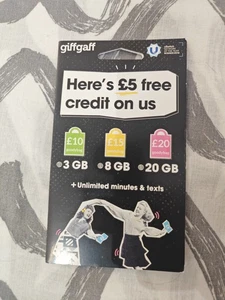 45 SIM Card GiffGaff Giff Gaff New Unopened - Photo 1 sur 2