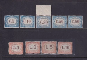 1925 San Marino: Sellos De Valor En Marrón (N°19/27) S.cpl. Nueva MNH (391/s47) - Imagen 1 de 3
