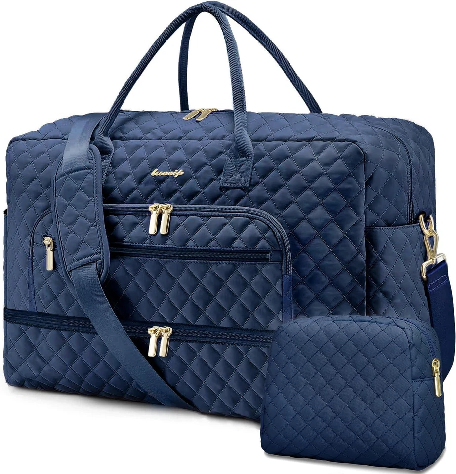 Travel Duffle Bag Weekender for Women - 38L Carry-On Overnight Bag Personal Item - Image 1 of 4