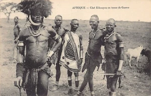 Kenya - Kikuyu chief in war dress - Publ. Missions of the Fathers of the Holy-Sp - Picture 1 of 2