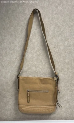 Bolso Bandolera Vintage Y2K Coach Cuero Guijarro Tostado Borla Certificado de Autenticidad Foto 1 de 4