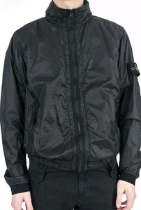 Stone Island Lucid Lightweight Jacket W/ Jersey Lining Size Medium Black - Picture 1 of 22