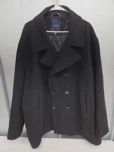 Nautica Men's Wool Blend Double Breasted Winter Trench Coat - Size 4X - Picture 1 of 4