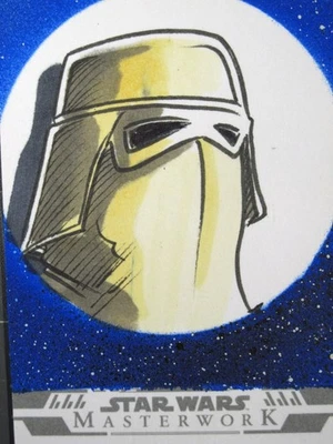 2024 Topps Star Wars Masterwork Sketch Card Snowtrooper 1/1 Eric Medina SW2 - Image 1 of 4