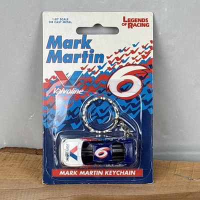 1998 Legends of Racing Mark Martin 6 Key Chain 1:87 Scale Die Cast - Vintage - Image 1 of 3
