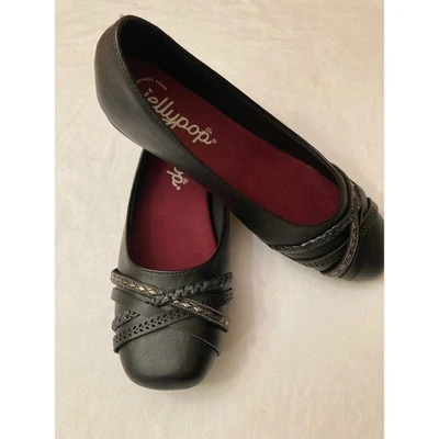 Jellypop женщин черный памяти пены балетки туфли комфорт поскользнуться на размер 9 - Изображение 1 из 4