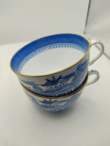 Copeland Spode Blue Italian Large Cups Vintage x 2 - Picture 1 of 4