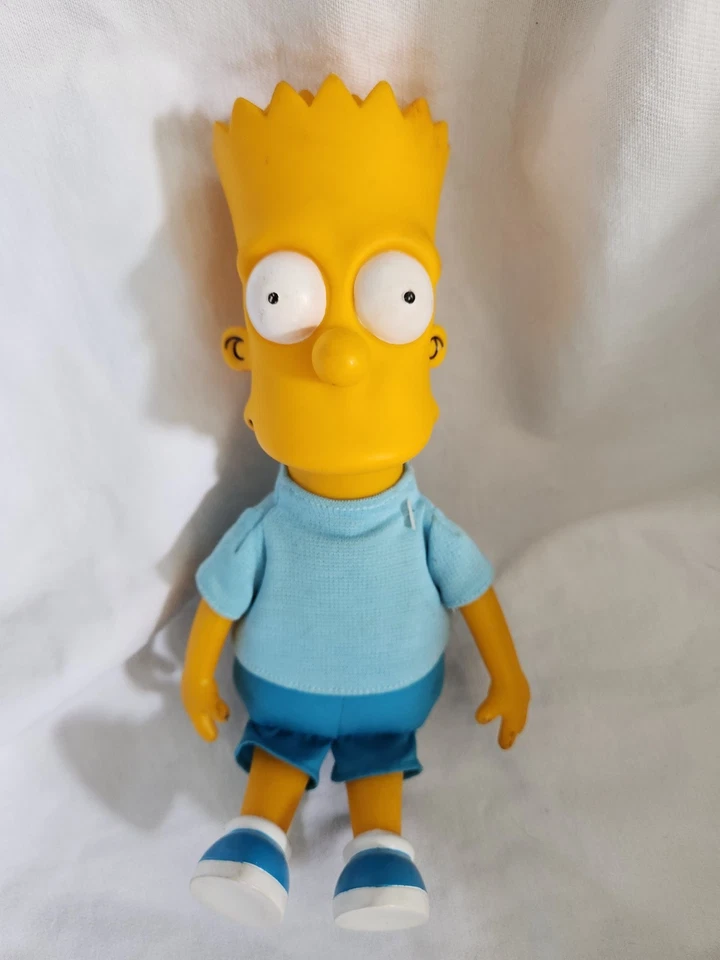 Игрушка винтажная плюшевая виниловая кукла The Simpsons Bart Simpson Dan Dee 11 дюймов 1990 - Изображение 1 из 4