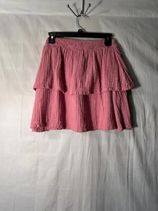 Old Navy Girls Pink, (Briar Rose) Smocked Tiered Skirt Sz XL (14-16) - Picture 1 of 9