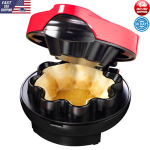 Baked Tortilla Bowl Maker Holds 8/10 Quick Easy Easy Cleanup Locking Latch