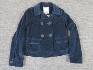 Levis Pea Coat Womens Small Green Long Sleeve Button Close - Picture 1 of 10