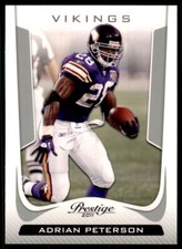 2011 Panini Prestige. Adrian Peterson Football Cards #108
