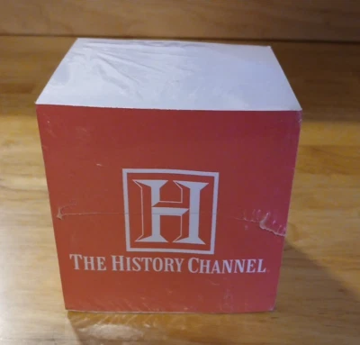 The History Channel Post It Cube Note Pad Block Red White Sealed Vintage - Image 1 of 4