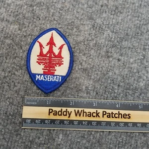 Vintage Maserati Patch Car Auto Automobile 70s 80s Z4 - Picture 1 of 2