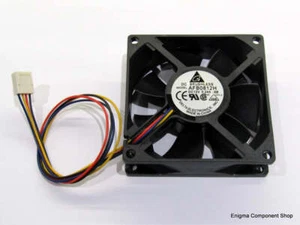 AFB0812H High Speed 80mm 12V Fan (4 Wire) - UK Seller - Fast Dispatch - Picture 1 of 2