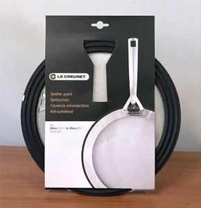 NIP Le Creuset Stainless Steel Splatter Guard Fits 10 1/4" to 12" Frying Pans - Picture 1 of 2