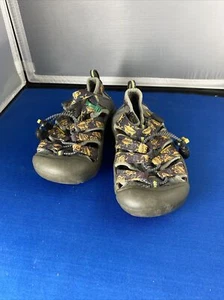Keen Newport Toddler Closed Toe Water Sandals Purple Yellow Aliens US 11 Toddler - Picture 1 of 5