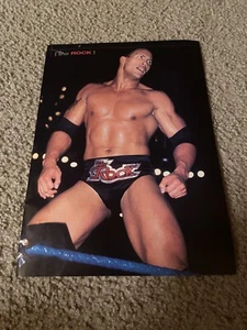 Vintage THE ROCK WWF Wrestling Magazine Pinup Photo Clipping DWAYNE JOHNSON - Picture 1 of 1