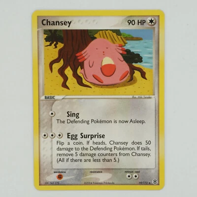 Chansey 19/112 Rare Ex Fire Red & Leaf Green Pokemon Card - Image 1 of 2