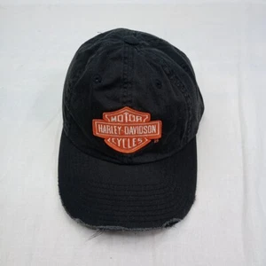 90s Harley Davidson Strapback Hat - Biker Vintage Distressed - Bild 1 von 7