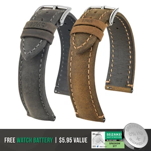 HIRSCH Heritage Artisan Calf Leather Watch Strap -Unique Design-QR+Bonus Battery - Picture 1 of 28