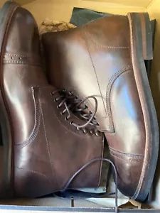 H by Hudson Talla 42 EE. UU. 8 Botas de Cuero Media Pantorrilla con Cordones - Imagen 1 de 5