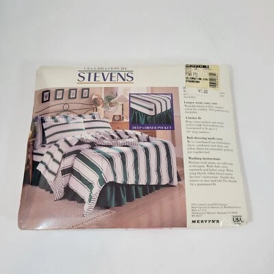 VTG Celebration Stevens Twin fitted deep corner pockets pink and white stripes  - Image 1 of 4