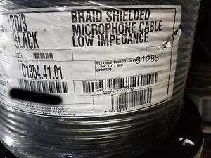 Carol C1304 20/3C Premium Braid Shielded Low Impedance Microphone Cable Blk/25ft - Picture 1 of 5