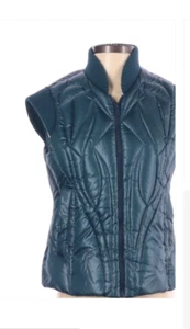 BCBG MAXAZRIA Blue Zip Front Puffer Quilted Vest  Size XXS - Picture 1 of 3