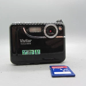 Vivitar Digital Camera Vivicam 5018 5.1MP Black Tested - Picture 1 of 9