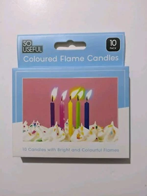 12 x Velas de Cumpleaños Llama Colores; Pasteles Cupcakes Fiesta Novedad Decoraciones Foto 1 de 4