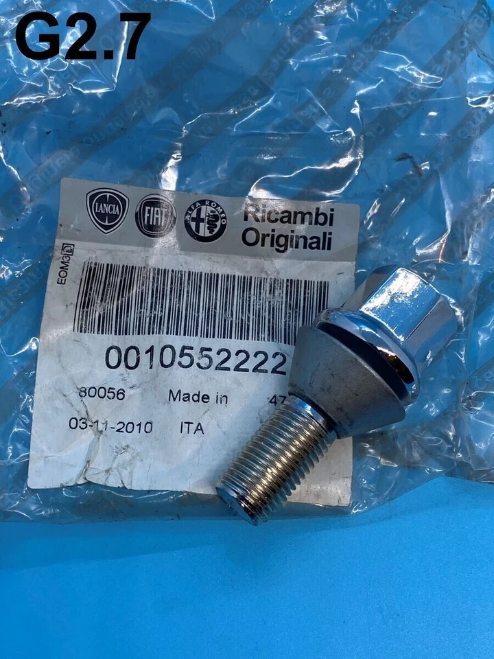 New OEM Genuine Alfa Romeo 147 156 166 Ti ALLOY WHEEL BOLT BOLT 10552222 - Image 1 of 1