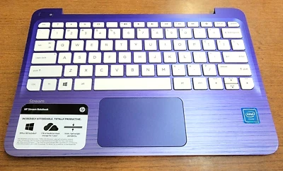 HP STREAM 11-R015NR 11-R020WM 11-R SERIES PALMREST TOUCHPAD KEYBOARD 830802-001 - Image 1 of 2