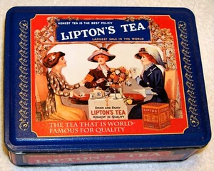 Vintage Collectible Limited Edition Lipton Tea Tin (Holds 72 Bags) - Picture 1 of 5