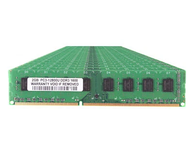 20GB 10X 2GB 2Rx8 DDR3 RAM 1600MHz PC3-12800U 240PIN DIMM intel Desktop Memory - Image 1 of 4