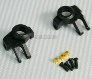 For Axial SCX10-2  Front METAL KNUCKLES UpGrade Part - BLACK - Picture 1 of 12