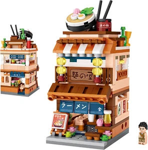 412-PC Japanese Street View Ramen Shop Mini Building Blocks - DIY Building Toy - Picture 1 of 7