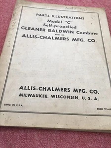 Allis Chalmers Gleaner Baldwin Model C 4661 Combine Operators Manual Orig. Used - Picture 1 of 10