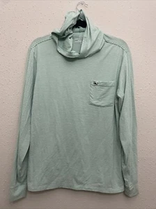 Camisa Vineyard Vines Edgartown Para Hombres M Como Nueva Rayas Sudadera con Capucha Manga Larga Pullover - Imagen 1 de 4