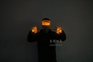 Annual Meeting LED Shines Glove Flash Goggle Colour Laser Prop Bar Club DJ w/Box - Picture 1 of 20