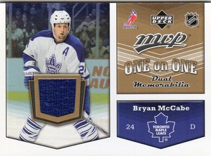 2007-08 (MAPLE LEAFS) Upper Deck MVP One on One Jerseys #OOMR McCabe/Wade Redden