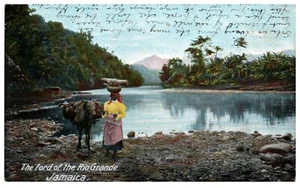 1907 Der Ford von Rio Grande, Jamaika Postkarte BPC - Bild 1 von 2