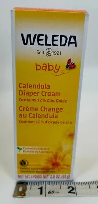 Crema de pañales de caléndula para bebé Weleda nueva en caja 12 % óxido de zinc hecha en Alemania 2,8 oz nueva Foto 1 de 4