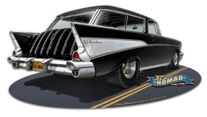 1957 CHEVY NOMAD Hot Rod Metal Sign by Larry Grossman - Picture 1 of 2