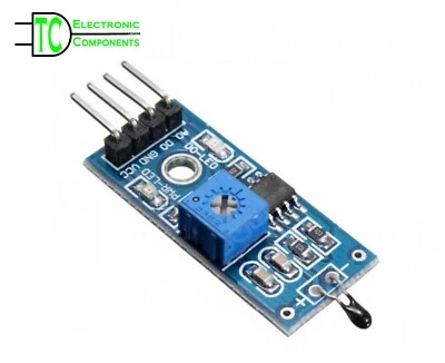Thermistor Temperature Sensor Thermal Module NTC 4 PIN 3.3V to 5V LM393 Arduino - Image 1 of 4