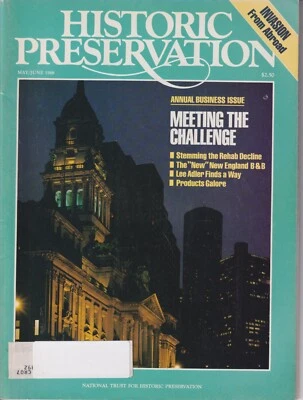 Historic Preservation May June 1988 Invasion From Abroad (Magazine: Home Restora - Image 1 of 2
