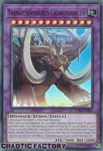YUGIOH WISU-EN003 Transcendosaurus Gigantozowler Super Rare 1st Edition NM - Picture 1 of 1