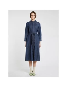 Iblues - Abito lungo in denim di cotone Donna Novak - Imagen 1 de 2
