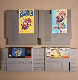 PSA Graded Super Mario Bros Nintendo NES, SNES, 3DS Lot - Free Mario Gift 🎁