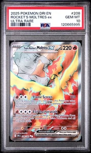 Rocket'S Moltres Ex 208 Pokemon Dri En-Destined Rivals PSA 10 - Picture 1 of 2